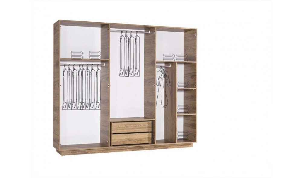 Luna Yatak Odası (Ön yüzler %100 mdf kasa suntalem malzemeden üretilmiştir)