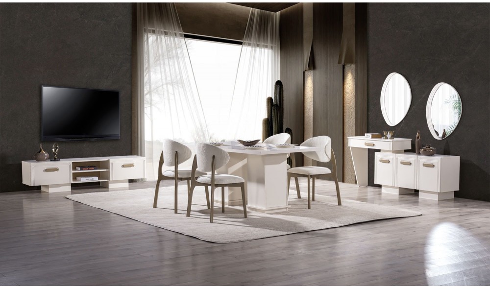 Nova Yemek Odası (Ön yüzler %100 mdf kasa suntalem malzemeden üretilmiştir)