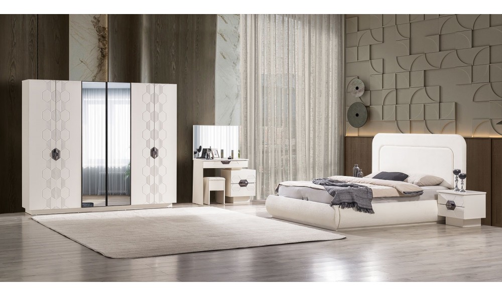 Opal Yatak Odası (Ön yüzler %100 mdf kasa suntalem malzemeden üretilmiştir)