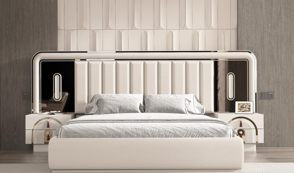 Roma Yatak Odası (Ön yüzler %100 mdf kasa suntalem malzemeden üretilmiştir)