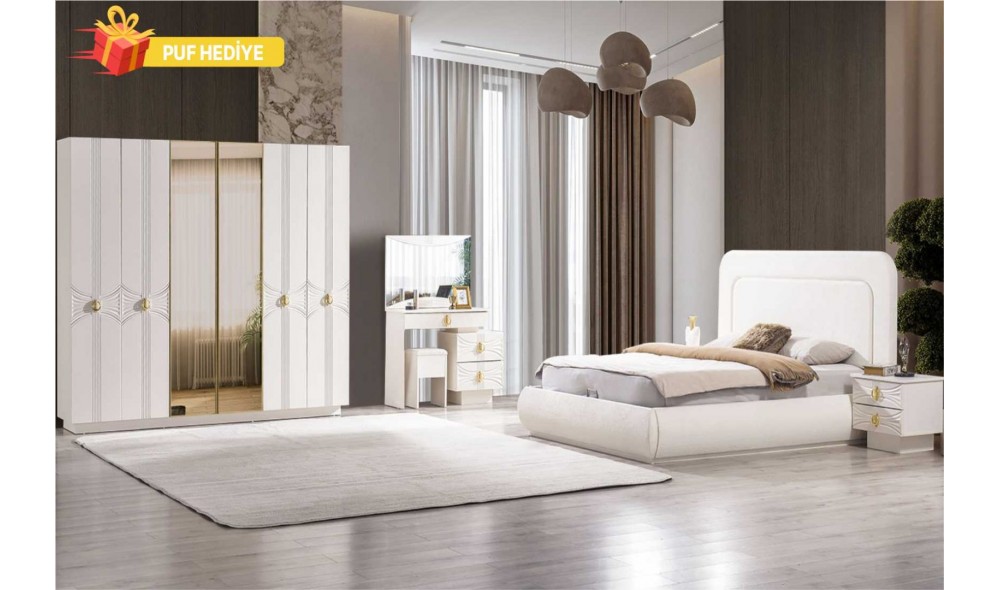 Dora Yatak Odası (Ön yüzler %100 mdf kasa suntalem malzemeden üretilmiştir)