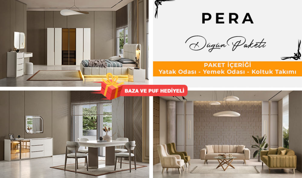 Pera Düğün Paketi Yüzler MDF