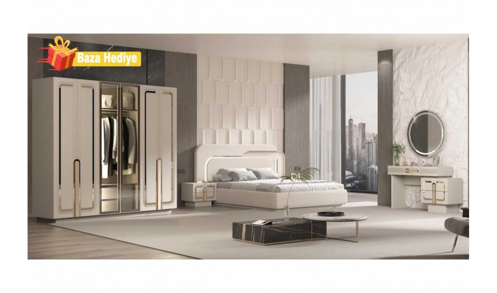 Zambak Yatak Odası (Ön yüzler %100 mdf kasa suntalem malzemeden üretilmiştir)