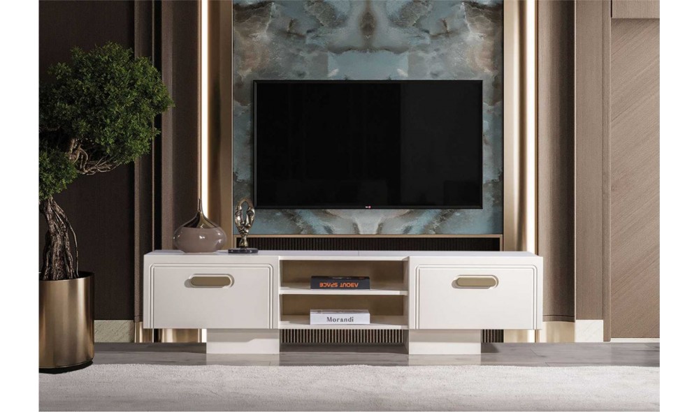 Nova Tv Ünitesi (Ön yüzler %100 mdf kasa suntalem malzemeden üretilmiştir)