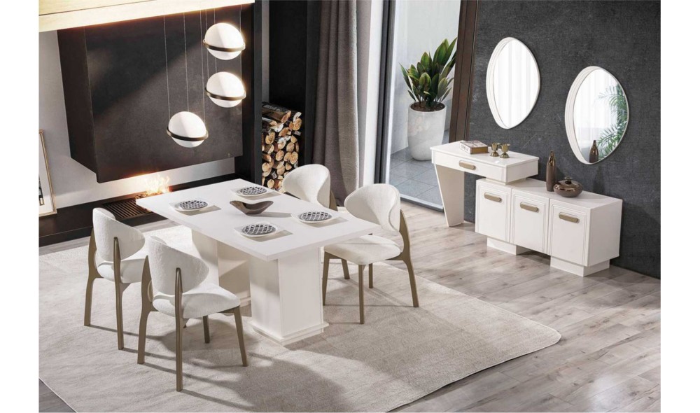 Nova Yemek Odası (Ön yüzler %100 mdf kasa suntalem malzemeden üretilmiştir)