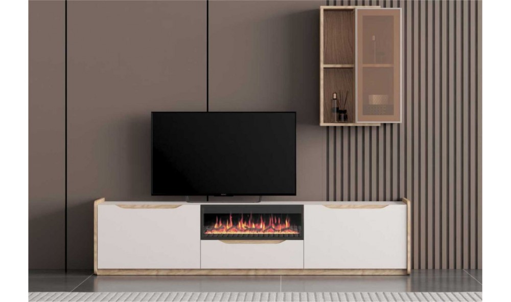 Pera Aytaşı Ceviz Tv Ünitesi Yüzler MDF