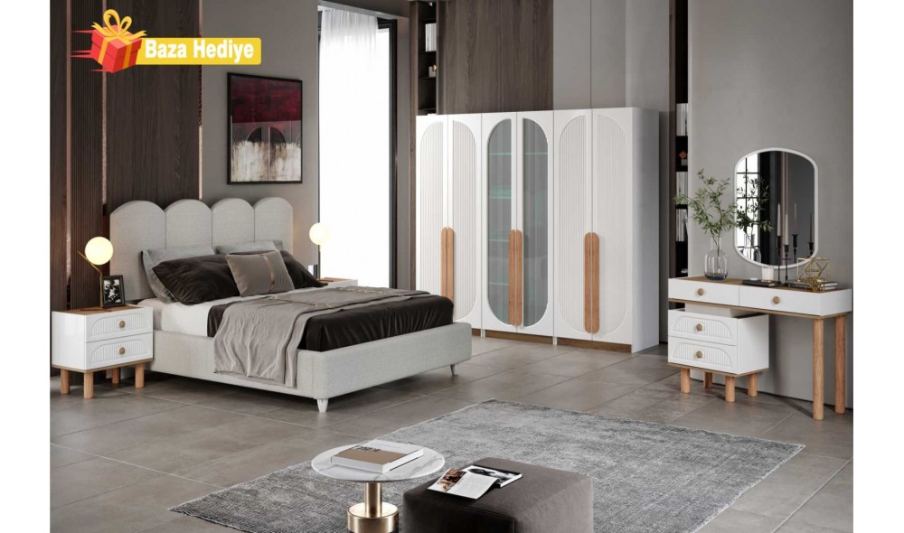 Şile Yatak Odası  %100 MDF Baza Hediyeli