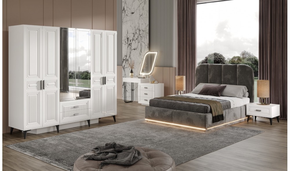 Aura Yatak Odası Takımı %100 MDF 