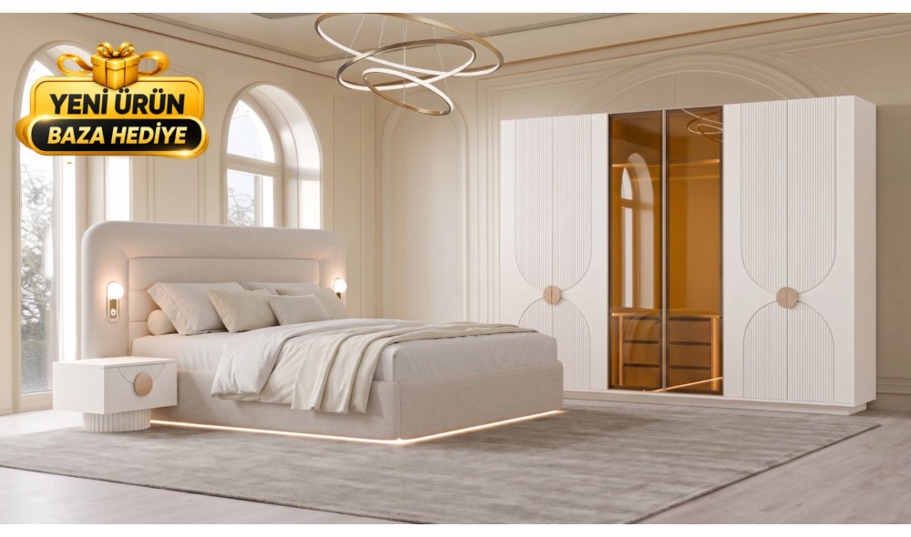 BAHAR Yatak Odası Takımı %100 MDF 