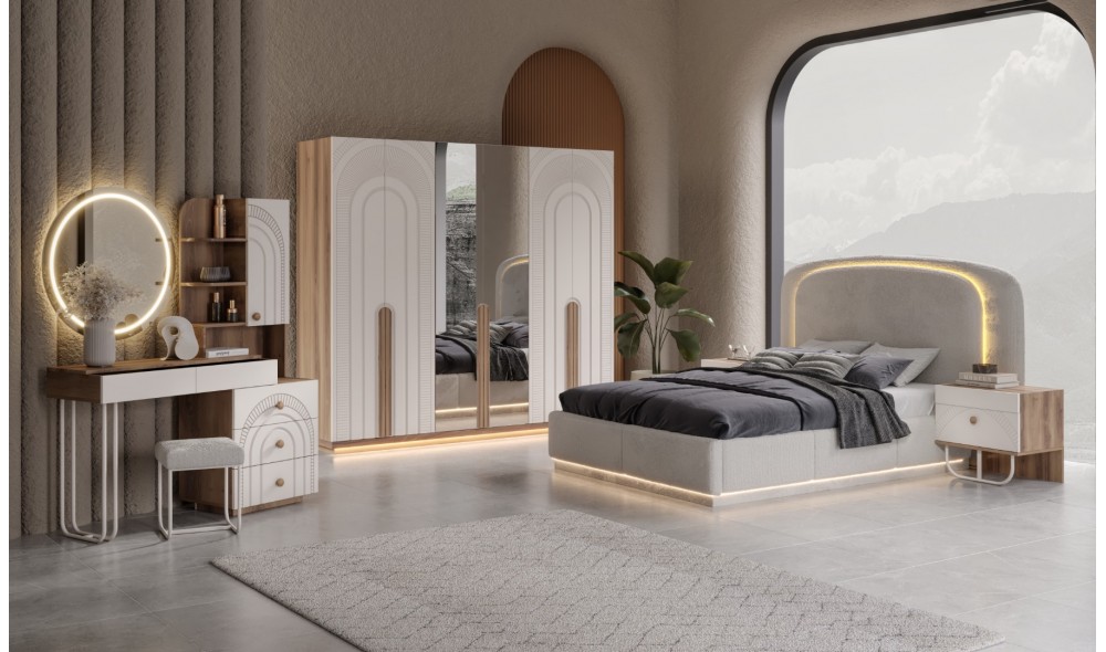Bruno Yatak Odası Takımı %100 MDF 