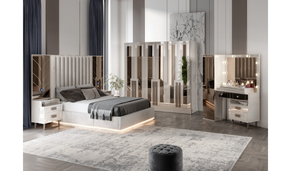 Fendi Yatak Odası Takımı %100 MDF 