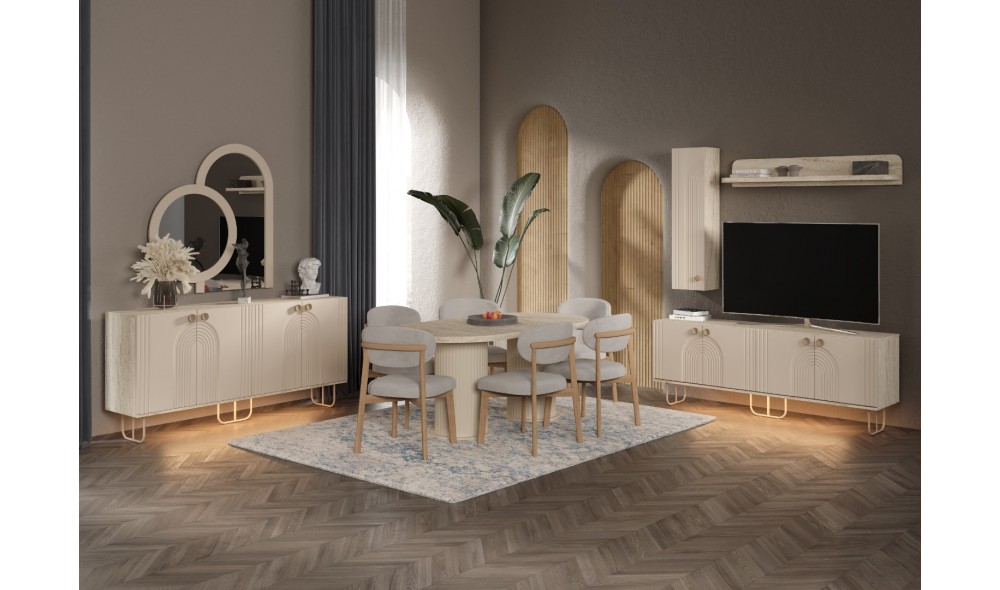 Karamel · Yemek Odası Takımı %100 MDF