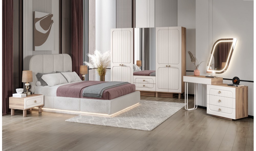 Sasso Yatak Odası Takımı %100 MDF 