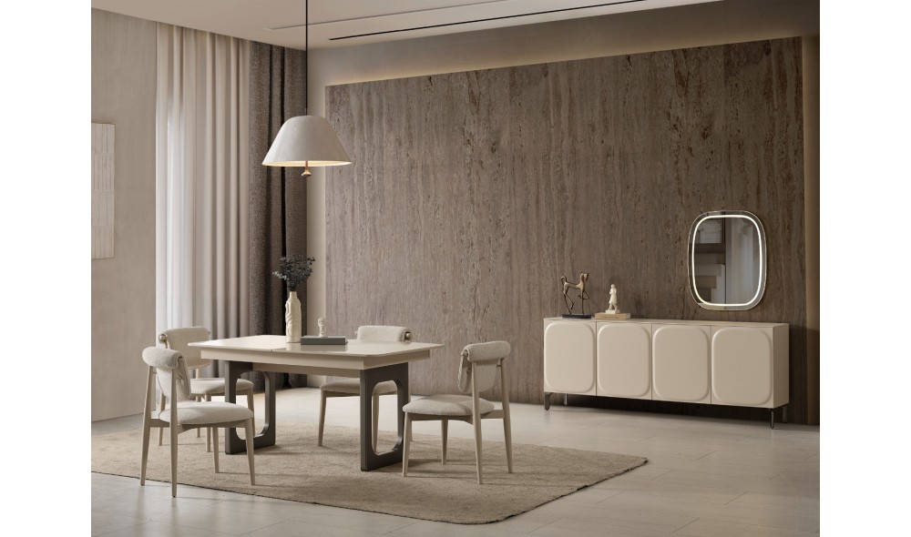 Bubble Yemek Odası Takımı %100 MDF