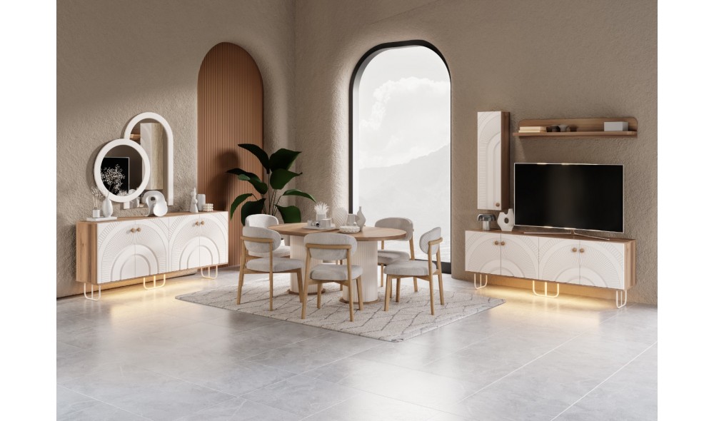 Natura · Yemek Odası Takımı %100 MDF