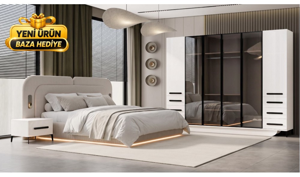 OLİMPOS Yatak Odası Takımı %100 MDF 