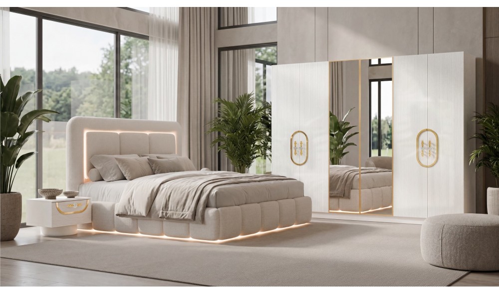 Pırlanta Yatak Odası Takımı %100 MDF 