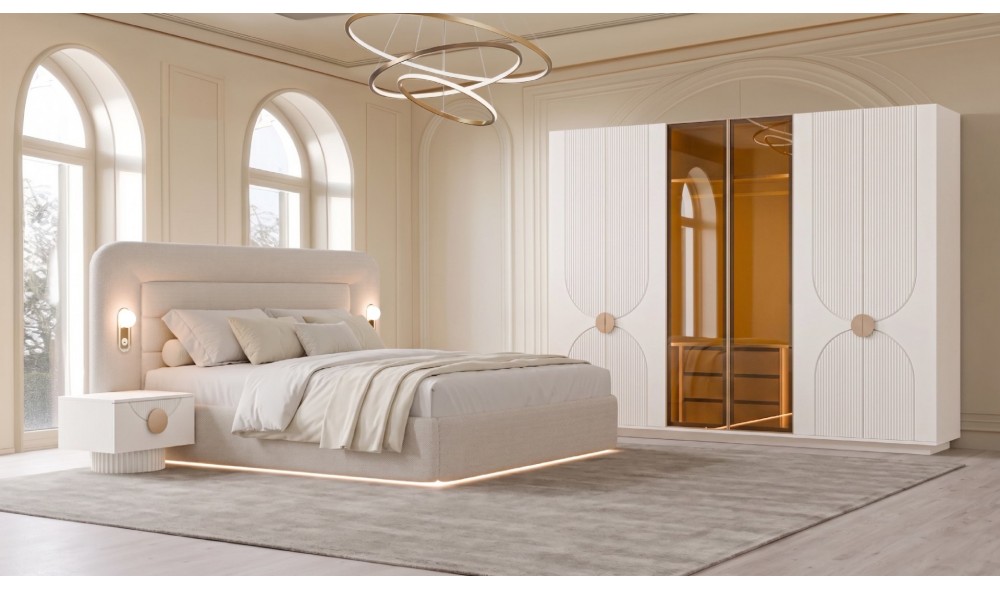 BAHAR Yatak Odası Takımı %100 MDF 