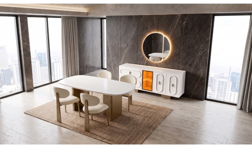 Neva · Yemek Odası Takımı %100 MDF