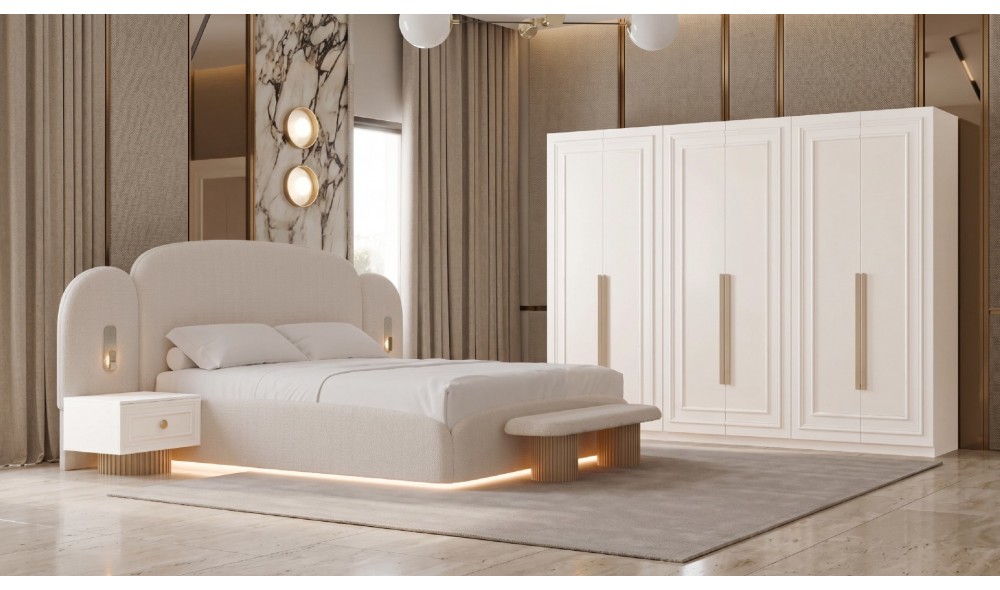 FİRUZE Yatak Odası Takımı %100 MDF 