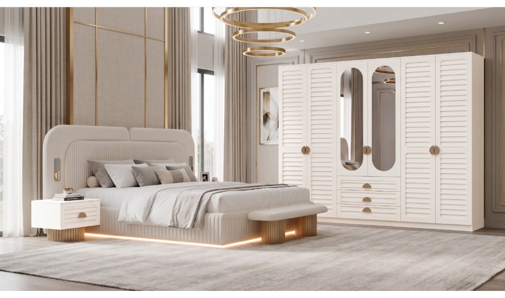 ATLANTİK Yatak Odası Takımı %100 MDF 
