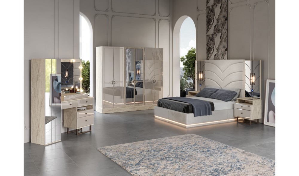 Tudor Yatak Odası Takımı %100 MDF 