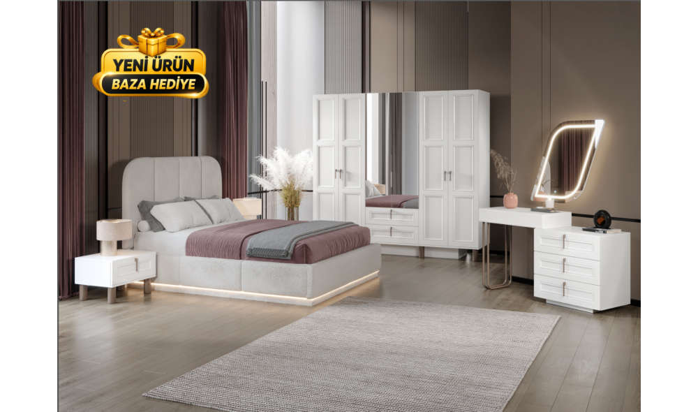 Bella Yatak Odası Takımı %100 MDF 