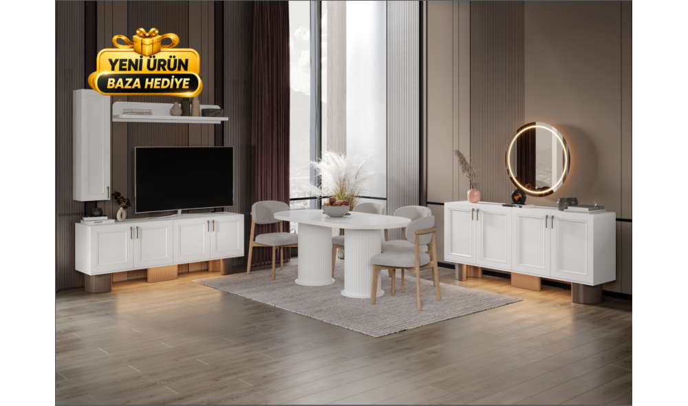 Bella · Yemek Odası Takımı %100 MDF
