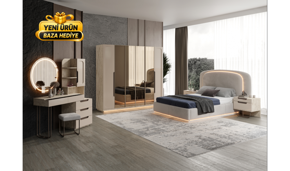 Latus Yatak Odası Takımı %100 MDF 