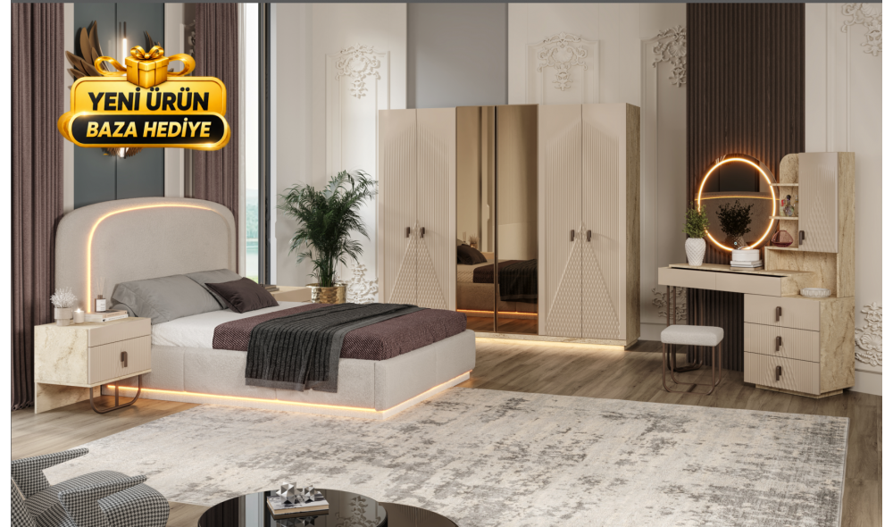 AVANT Yatak Odası Takımı %100 MDF 