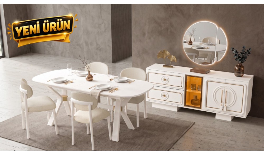 Begonya · Yemek Odası Takımı %100 MDF