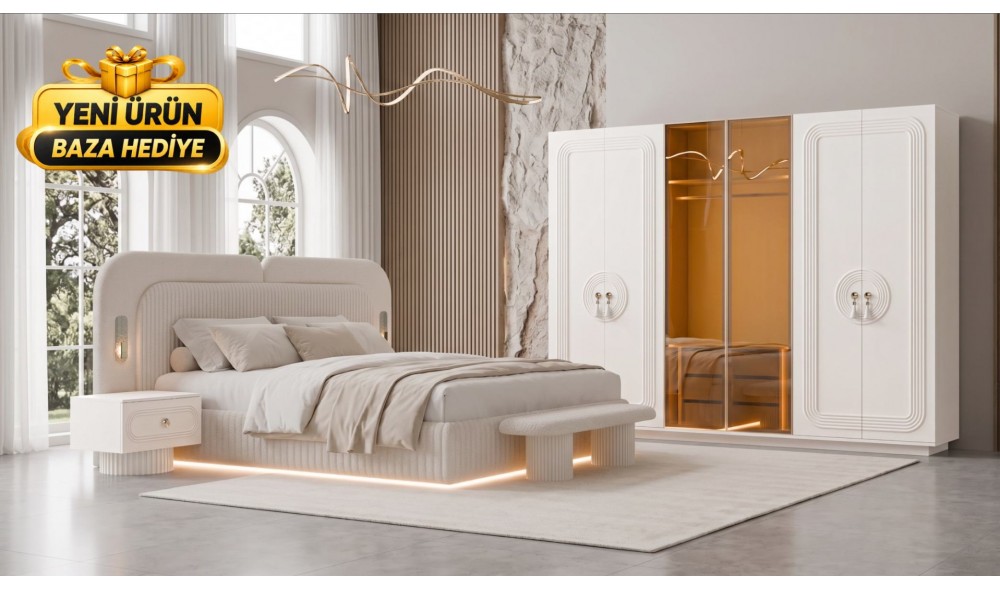 Cezayir Yatak Odası Takımı %100 MDF 