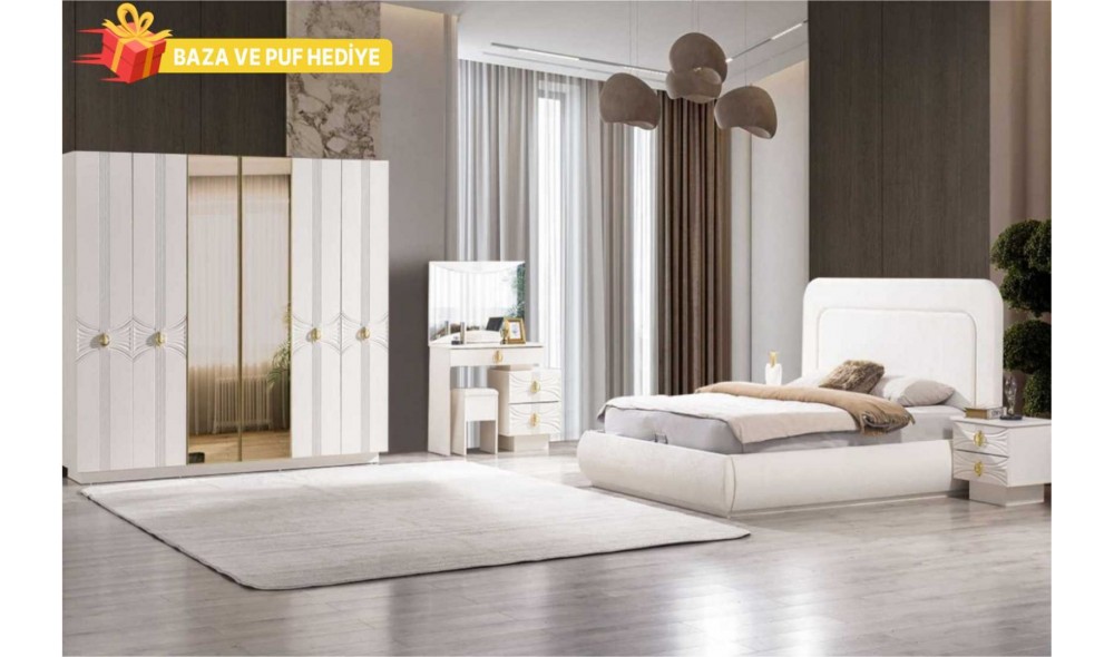 Dora Yatak Odası (Ön yüzler %100 mdf kasa suntalem malzemeden üretilmiştir)