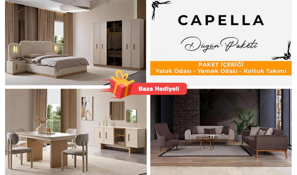 Capella Düğün Paketi %100 Mdf