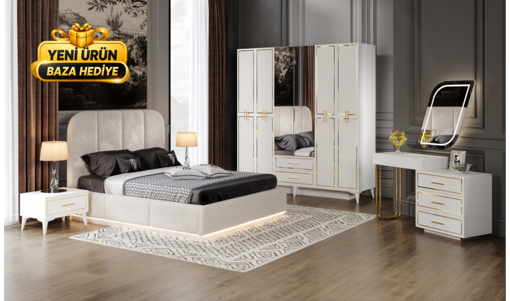 Lavita Yatak Odası Takımı %100 MDF 