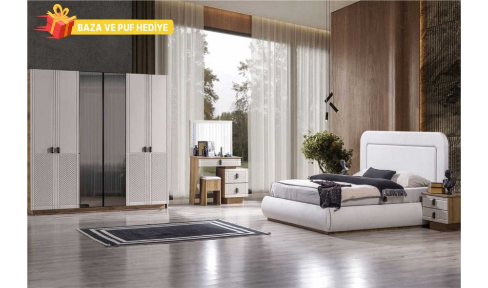 Luna Yatak Odası (Ön yüzler %100 mdf kasa suntalem malzemeden üretilmiştir)