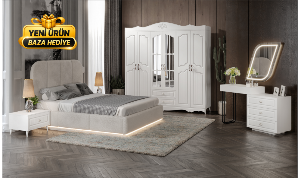 Merlin · Yatak Odası Takımı %100 MDF 
