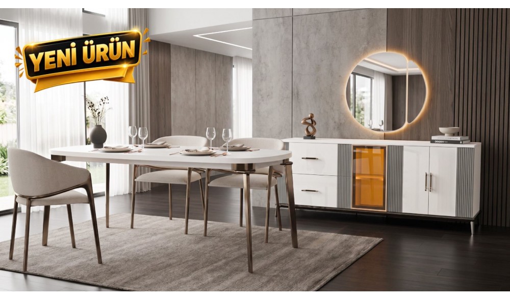 Milas · Yemek Odası Takımı %100 MDF