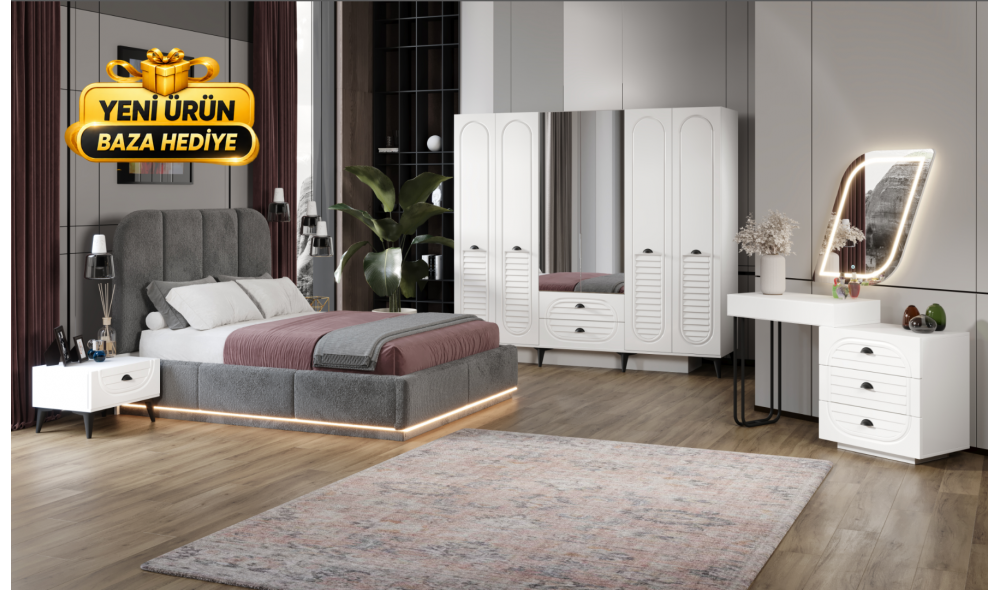 Polita Yatak Odası Takımı %100 MDF 