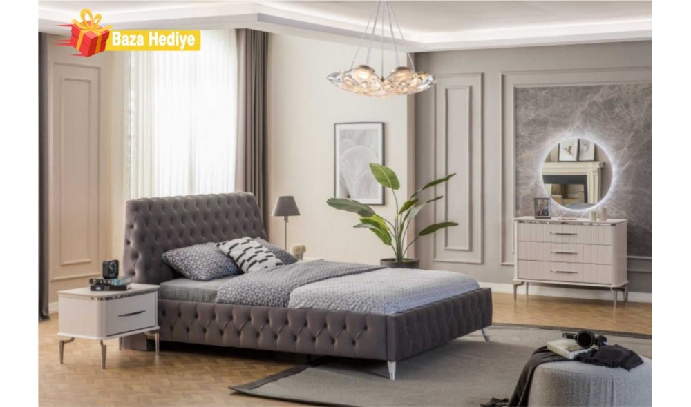 Royal Gümüş Yatak Odası
