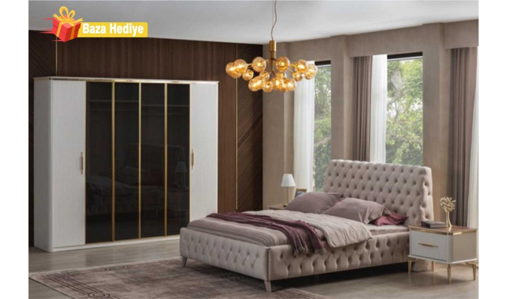 Royal Yatak Odası  (Yüzler %100 MDF Kasa Suntalem)